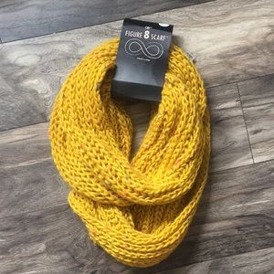 Yellow infinity scarf